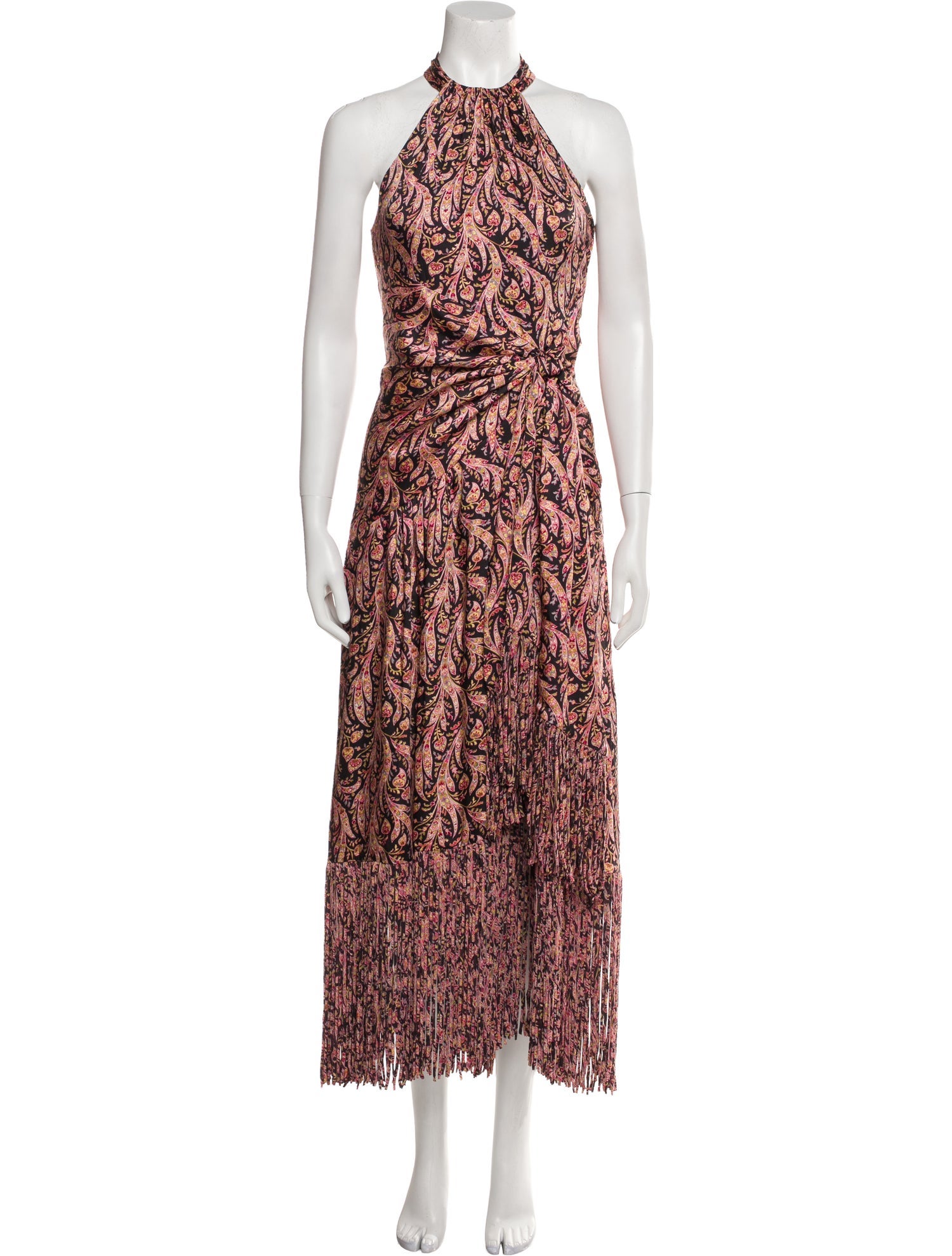 Cinq à Sept Paisley Print Long Dress w/ Tags