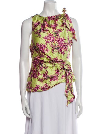 Cinq à Sept Silk Floral Print Blouse