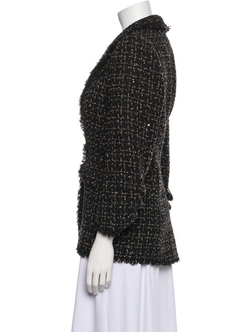 Cinq à Sept Wool Tweed Pattern Blazer
