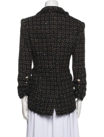 Cinq à Sept Wool Tweed Pattern Blazer