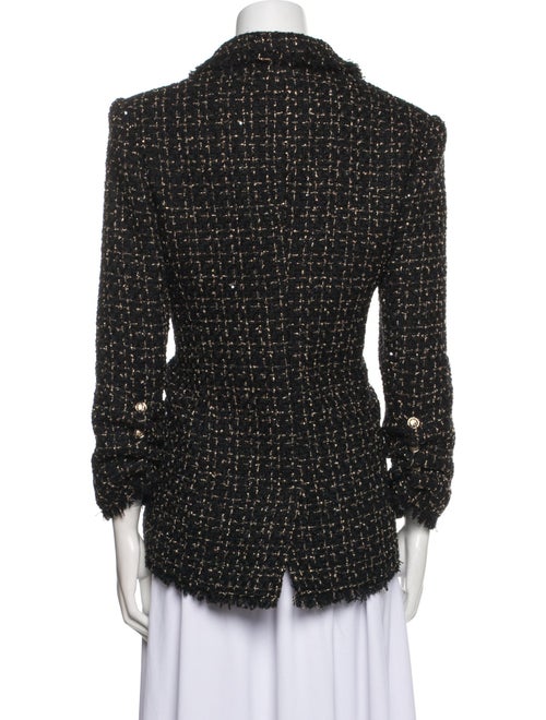 Cinq à Sept Wool Tweed Pattern Blazer