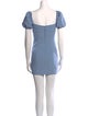 Cinq à Sept Square Neckline Mini Dress