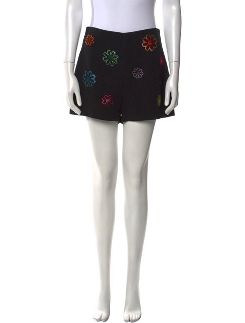 Cinq à Sept Floral Print Mini Shorts
