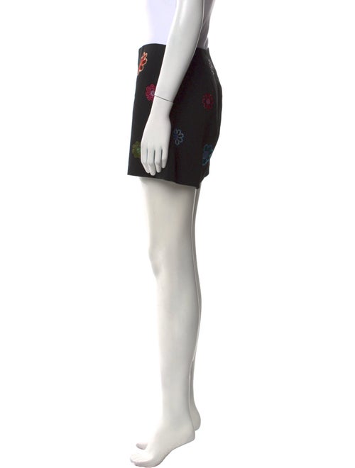 Cinq à Sept Floral Print Mini Shorts