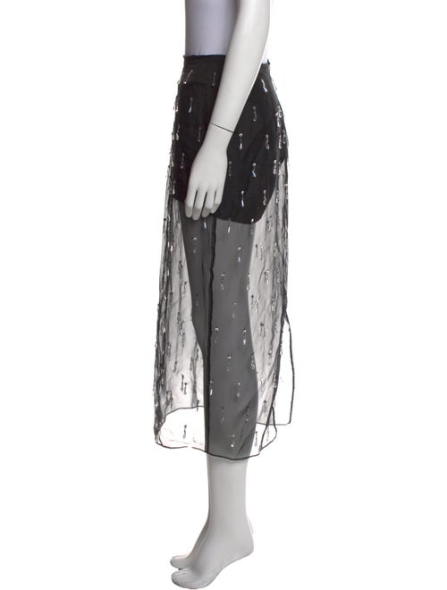 Cinq à Sept Silk Midi Length Skirt