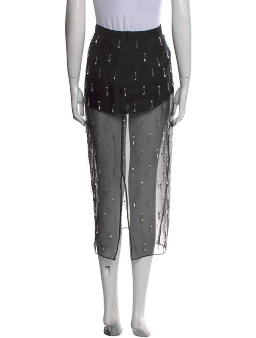 Cinq à Sept Silk Midi Length Skirt