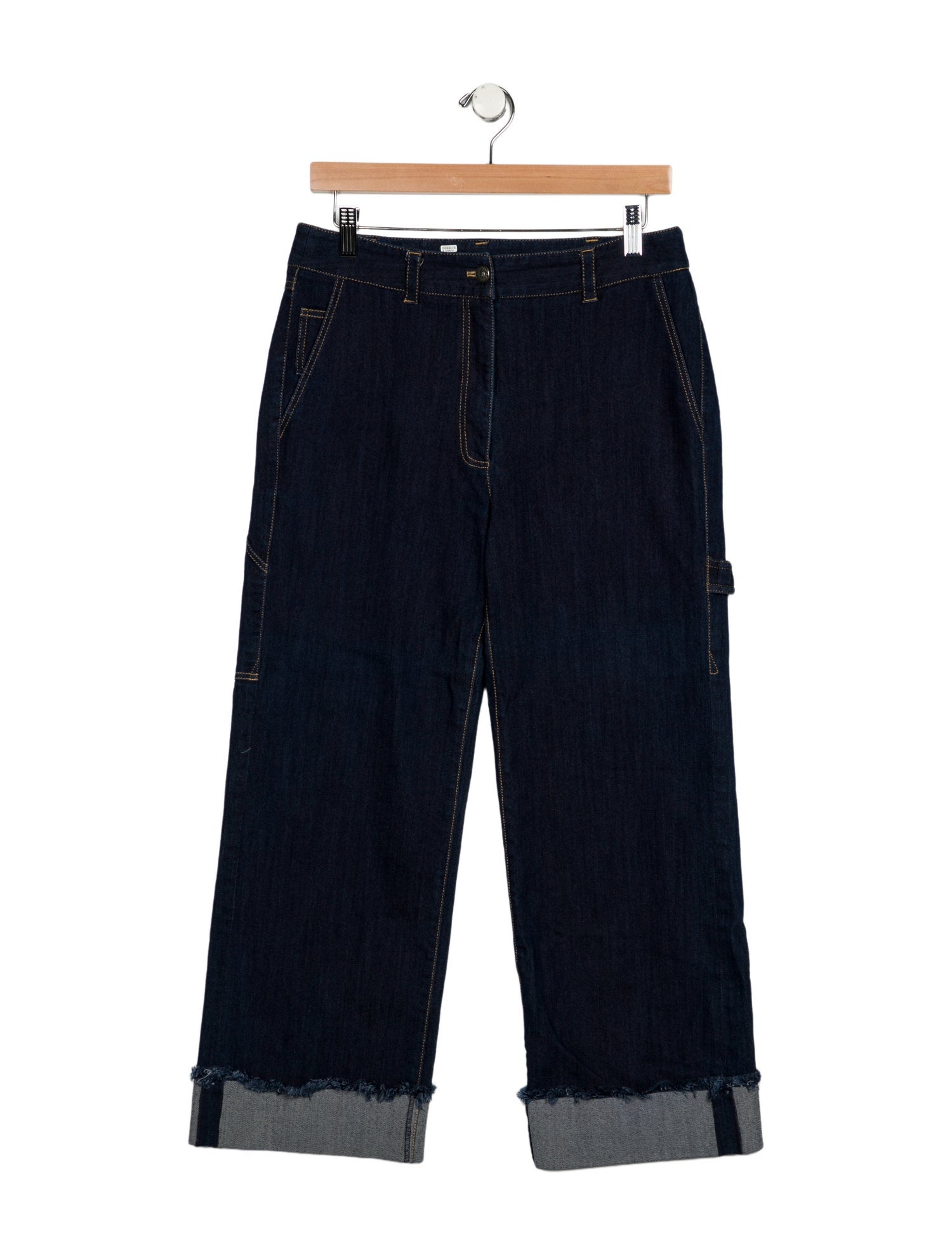 Cinq à Sept Mid-Rise Wide Leg Jeans