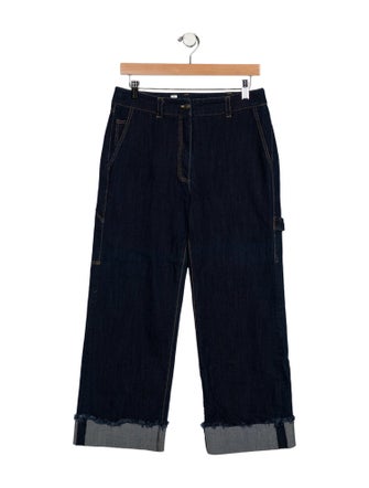 Cinq à Sept Mid-Rise Wide Leg Jeans