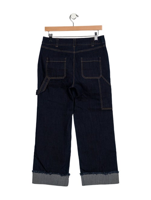 Cinq à Sept Mid-Rise Wide Leg Jeans
