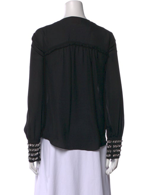 Cinq à Sept Silk V-Neck Blouse