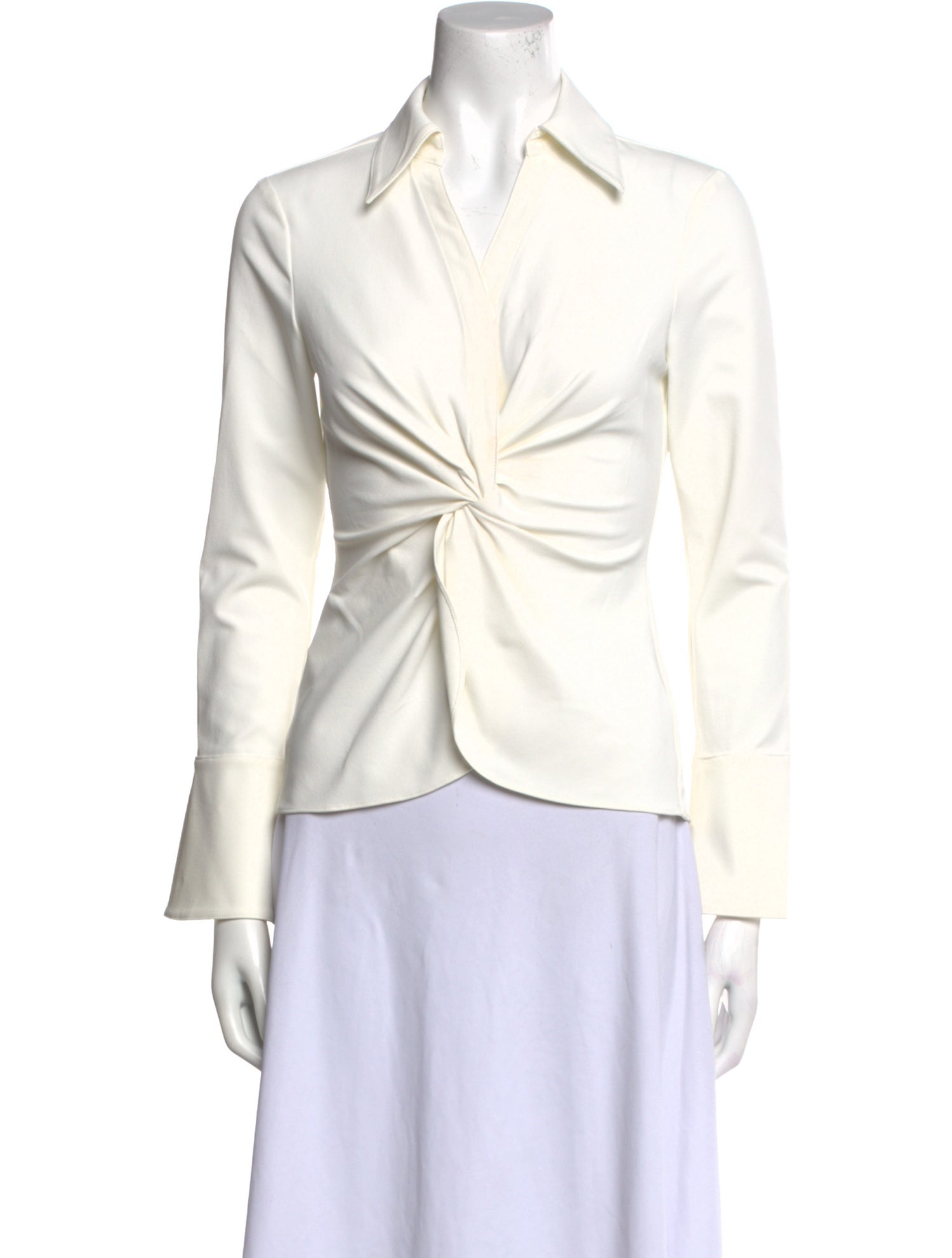 Cinq à Sept Long Sleeve Polo