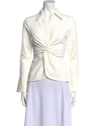 Cinq à Sept Long Sleeve Polo