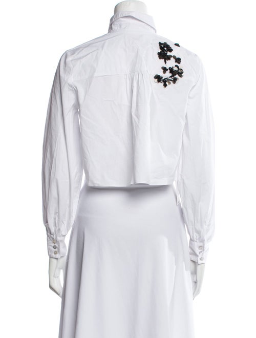 Cinq à Sept Long Sleeve Crop Top