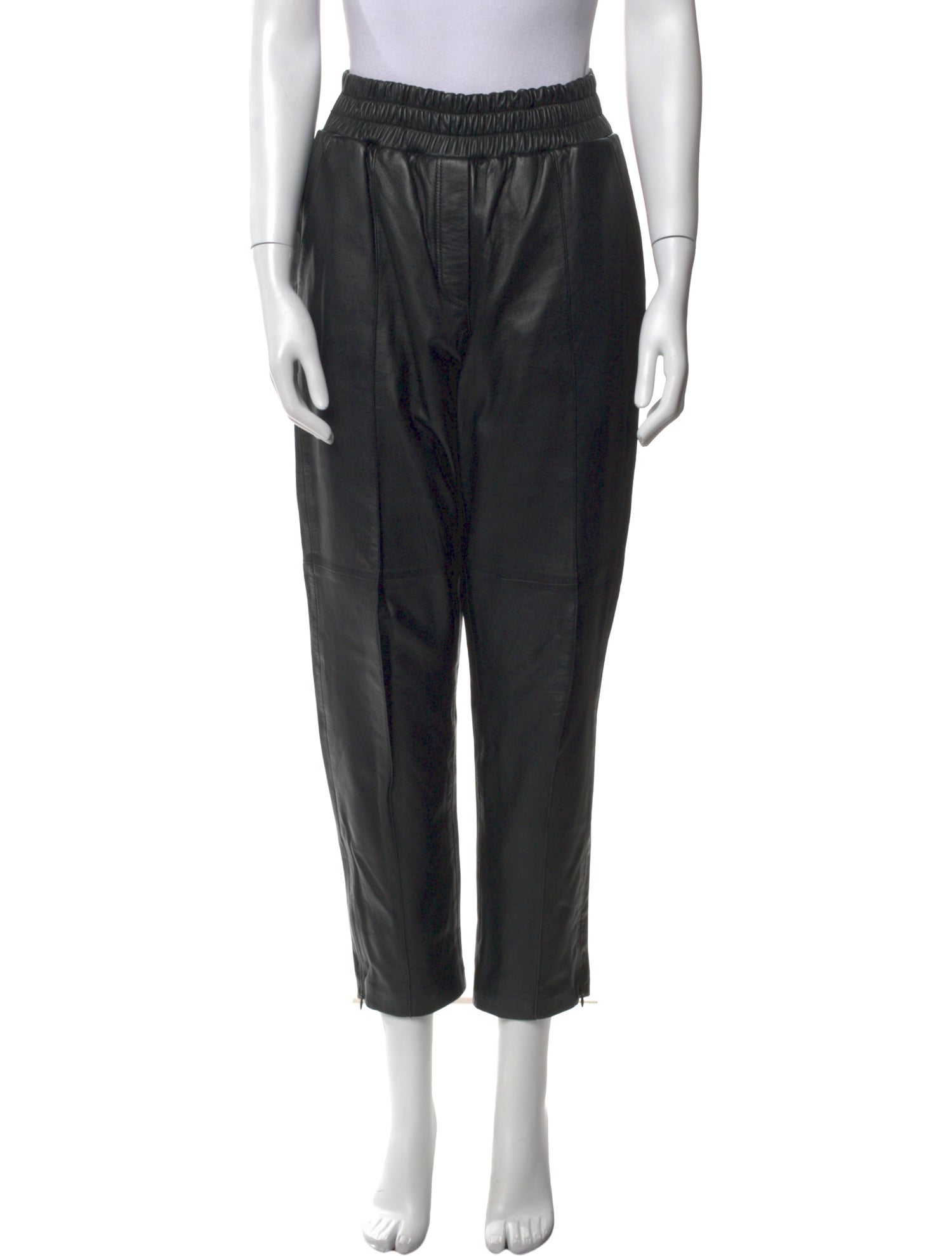 Cinq à Sept Leather Straight Leg Pants