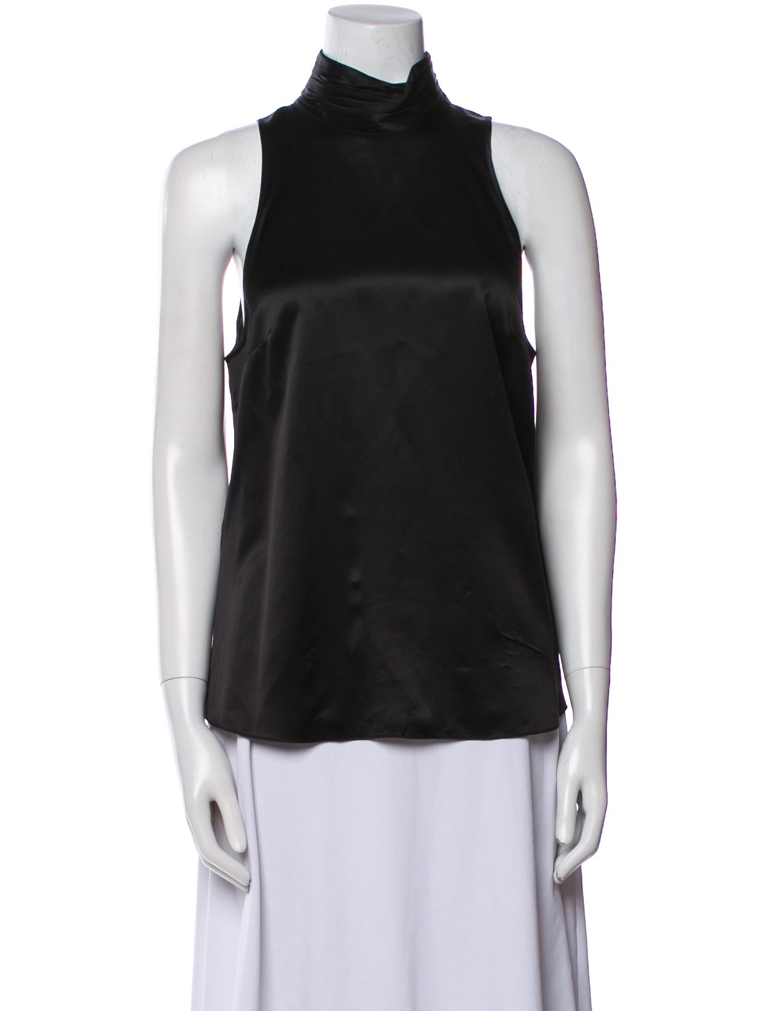 Cinq à Sept Silk Mock Neck Top