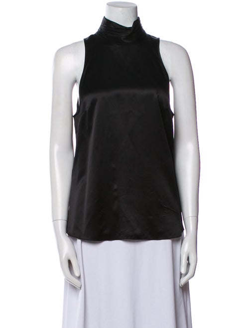 Cinq à Sept Silk Mock Neck Top