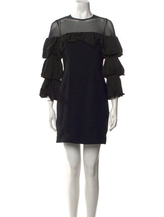 Cinq à Sept Crew Neck Mini Dress