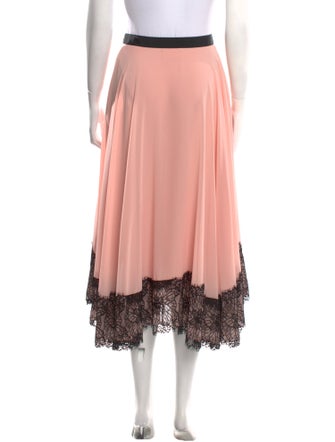 Cinq à Sept Ruffle Embellishment Midi Length Skirt