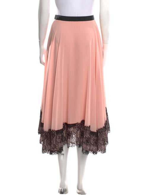 Cinq à Sept Ruffle Embellishment Midi Length Skirt