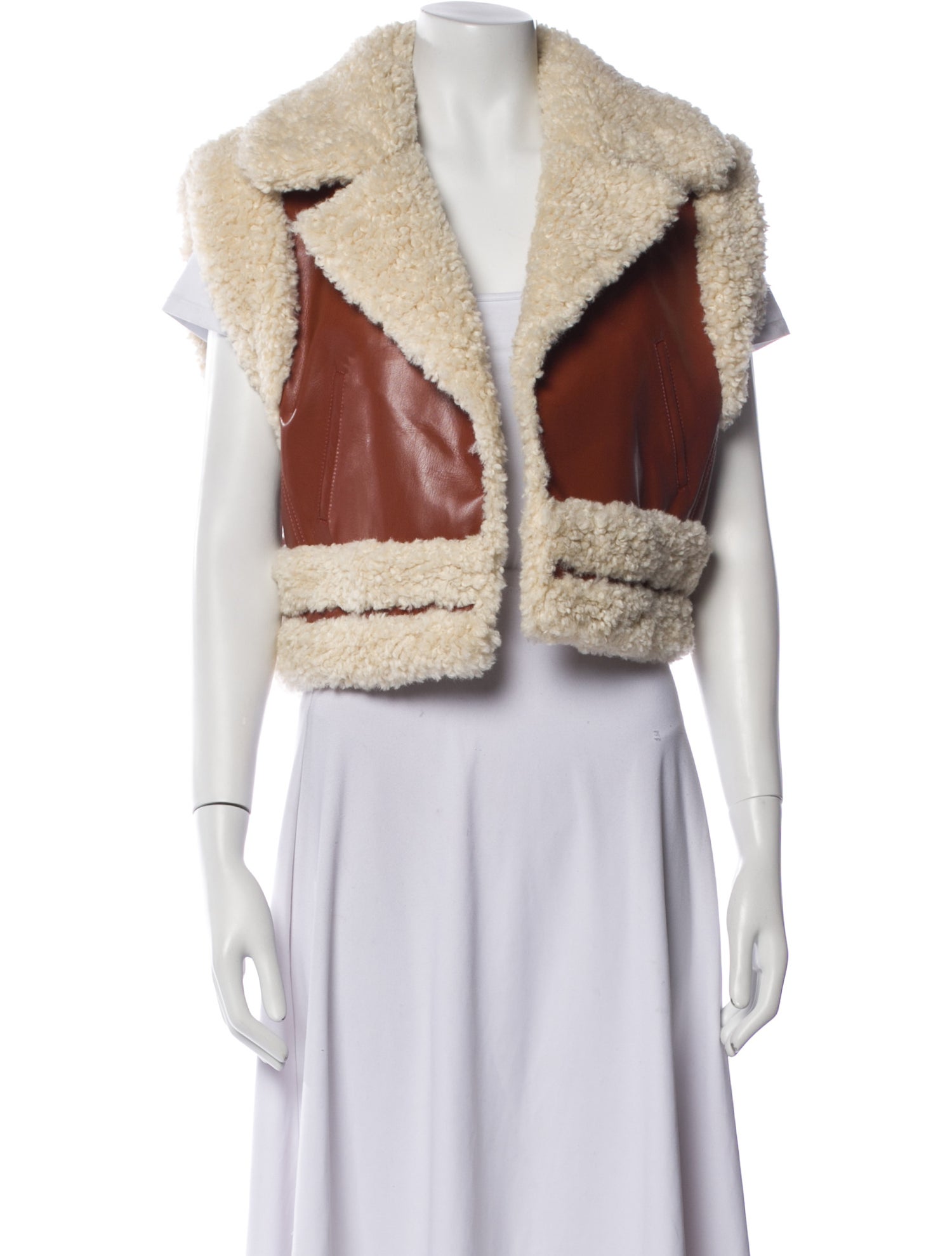 Cinq à Sept Colorblock Pattern Vest w/ Tags