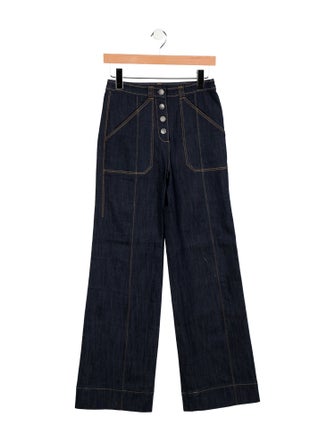 Cinq à Sept High-Rise Wide Leg Jeans