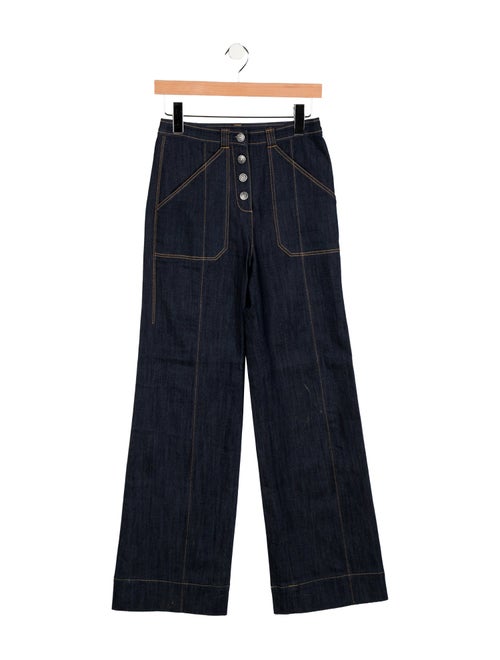 Cinq à Sept High-Rise Wide Leg Jeans