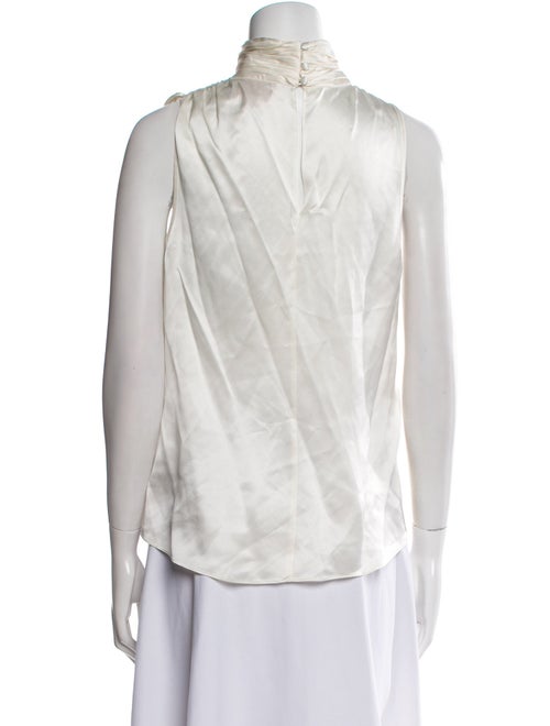 Cinq à Sept Silk Mock Neck Top