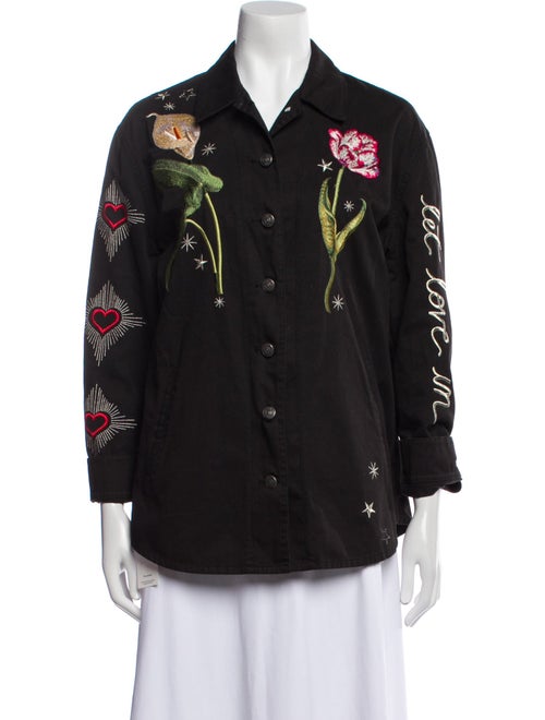 Cinq à Sept Floral Print Bomber Jacket