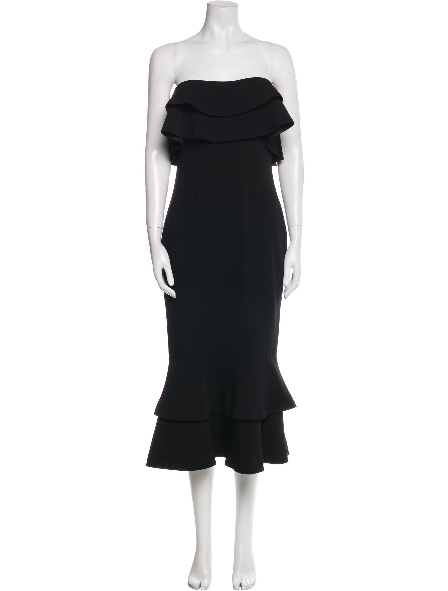 Cinq à Sept Strapless Midi Length Dress