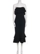 Cinq à Sept Strapless Midi Length Dress