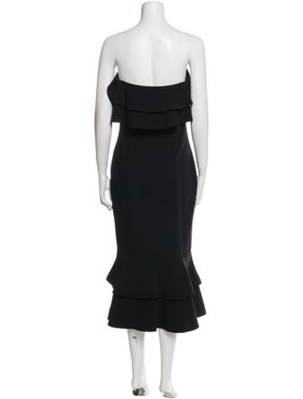 Cinq à Sept Strapless Midi Length Dress