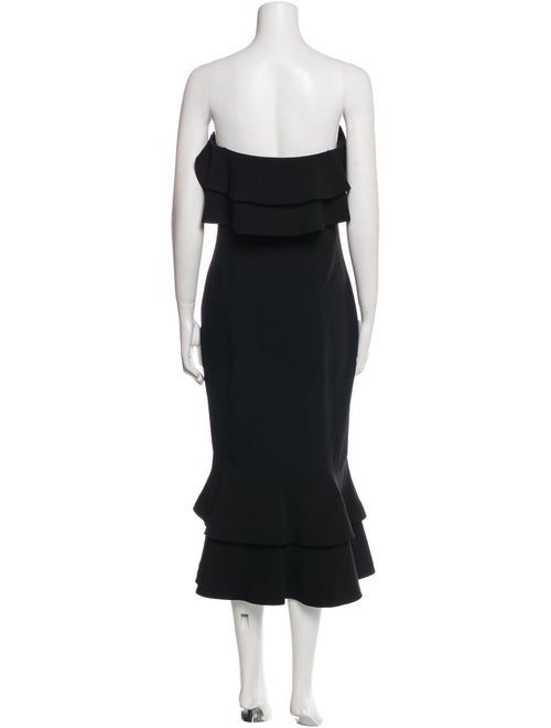 Cinq à Sept Strapless Midi Length Dress