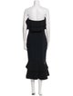 Cinq à Sept Strapless Midi Length Dress