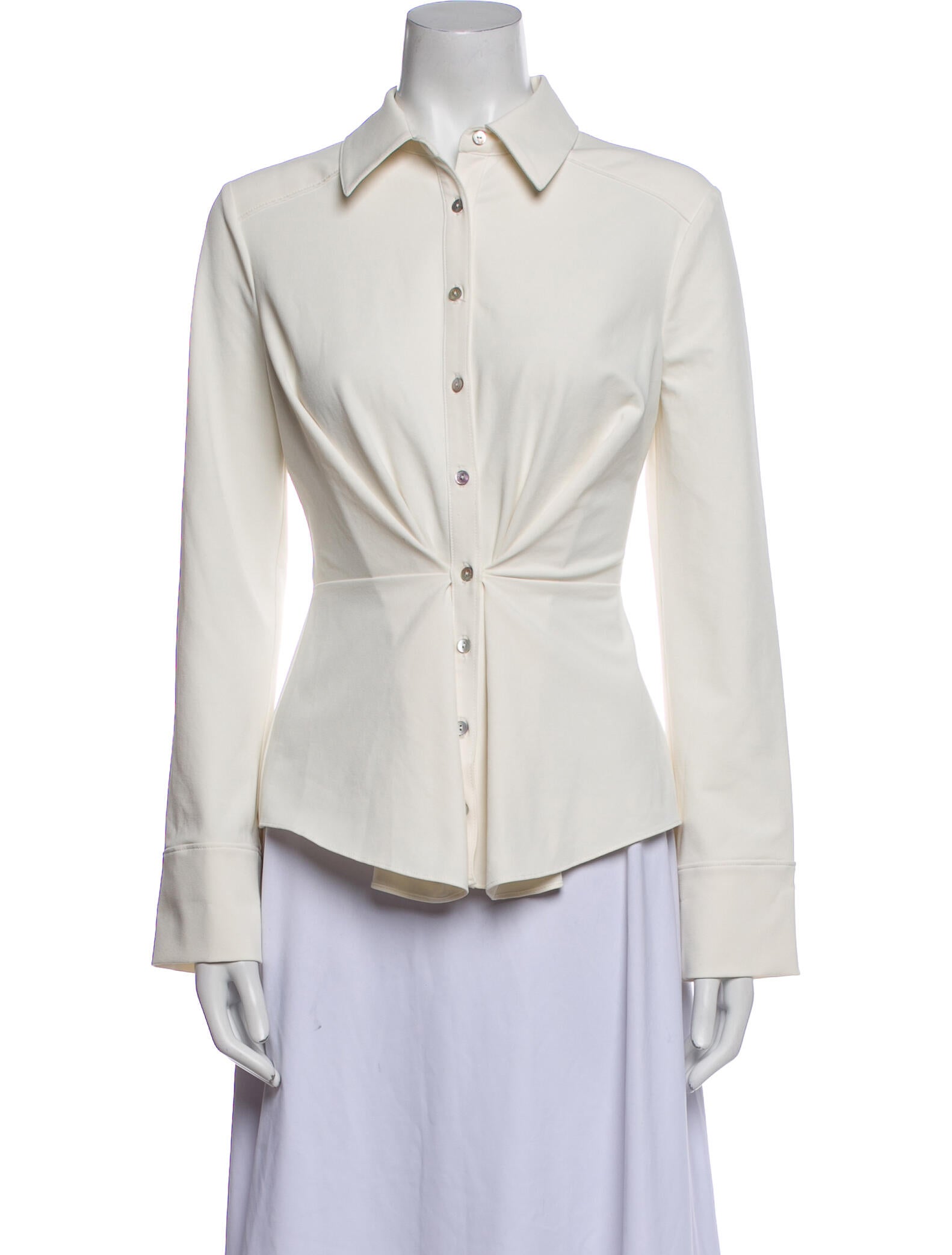 Cinq à Sept Long Sleeve Button-Up Top