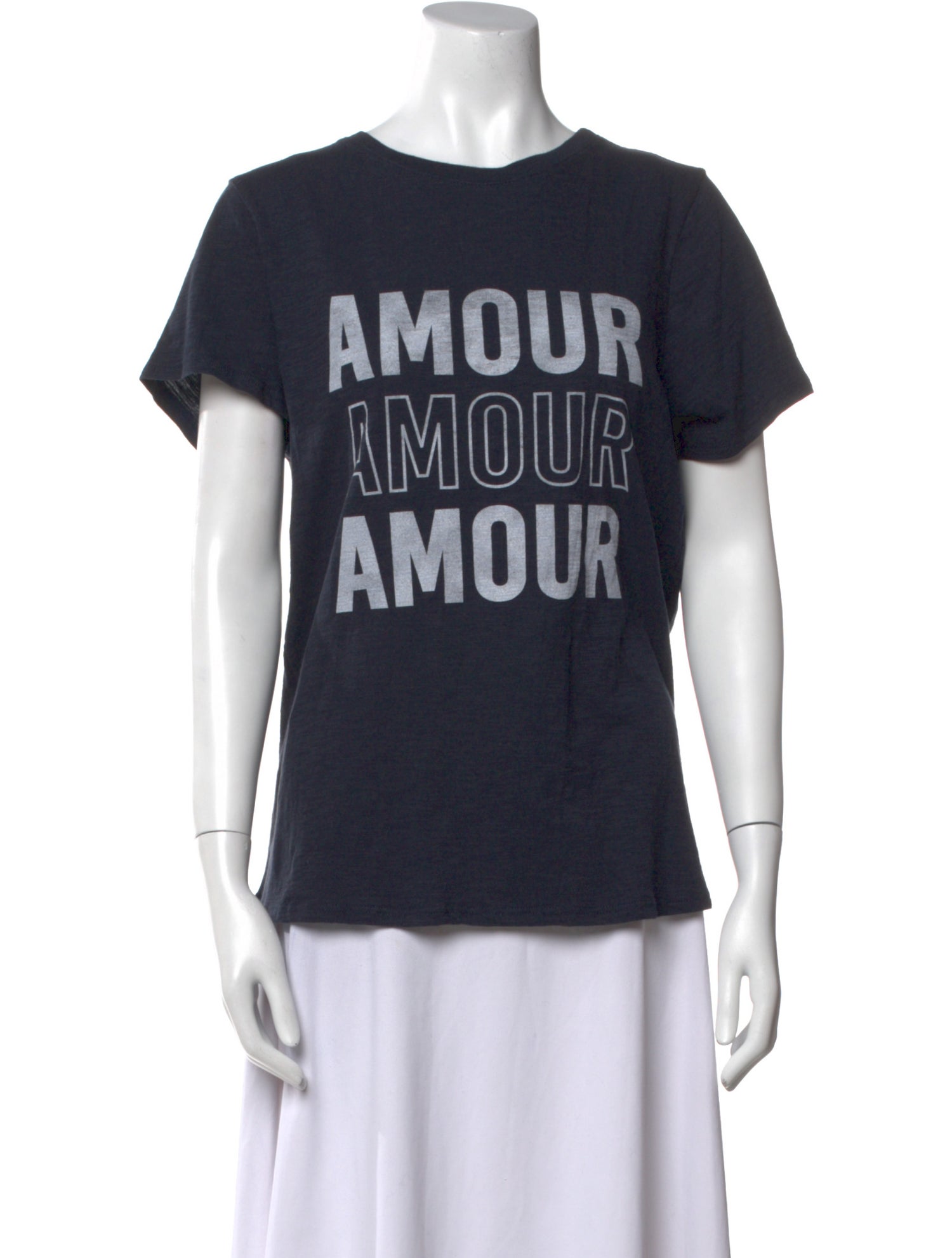 Cinq à Sept Graphic Print Crew Neck T-Shirt w/ Tags