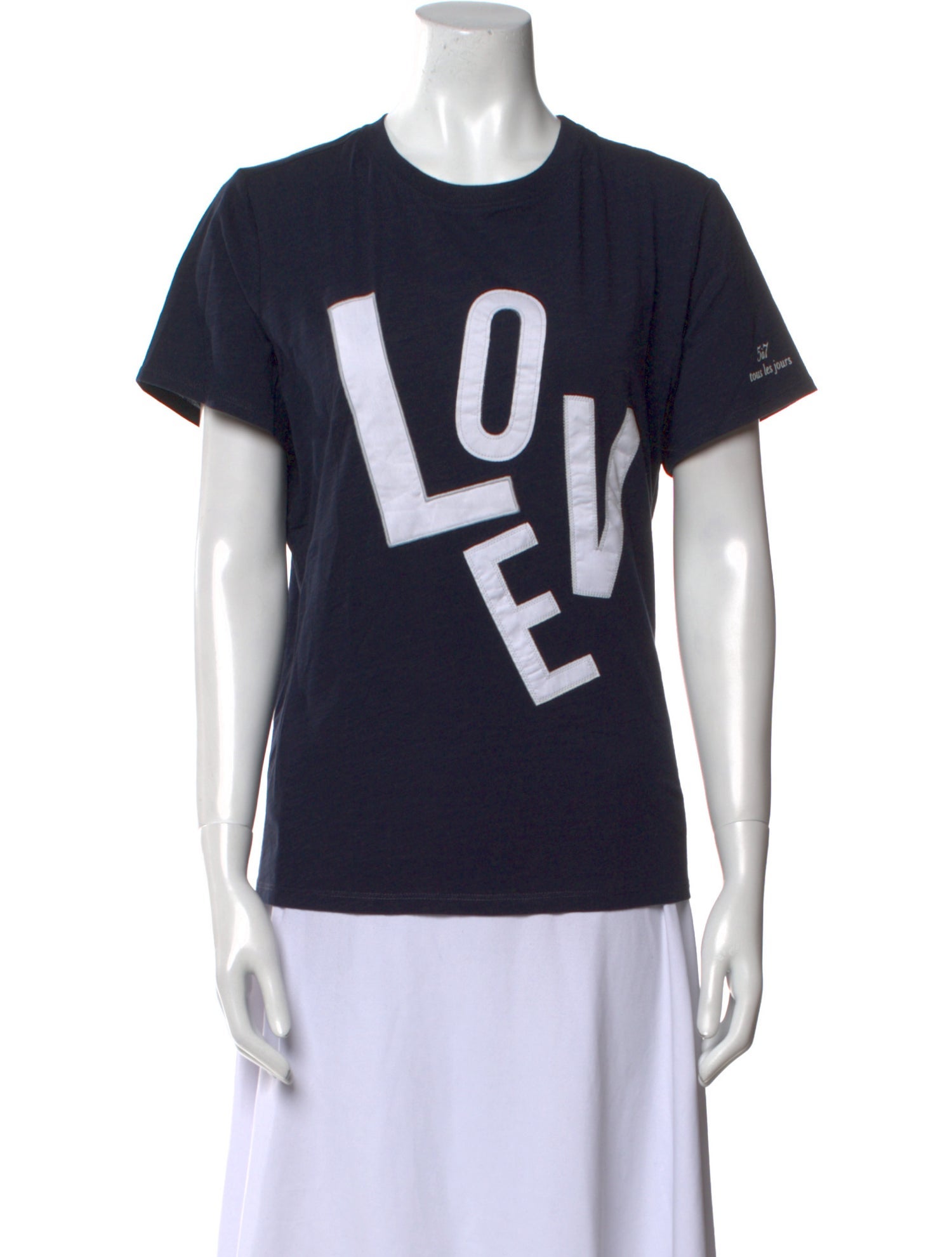 Cinq à Sept Graphic Print Crew Neck T-Shirt w/ Tags