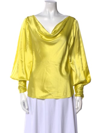 Cinq à Sept Silk Cowl Neck Blouse