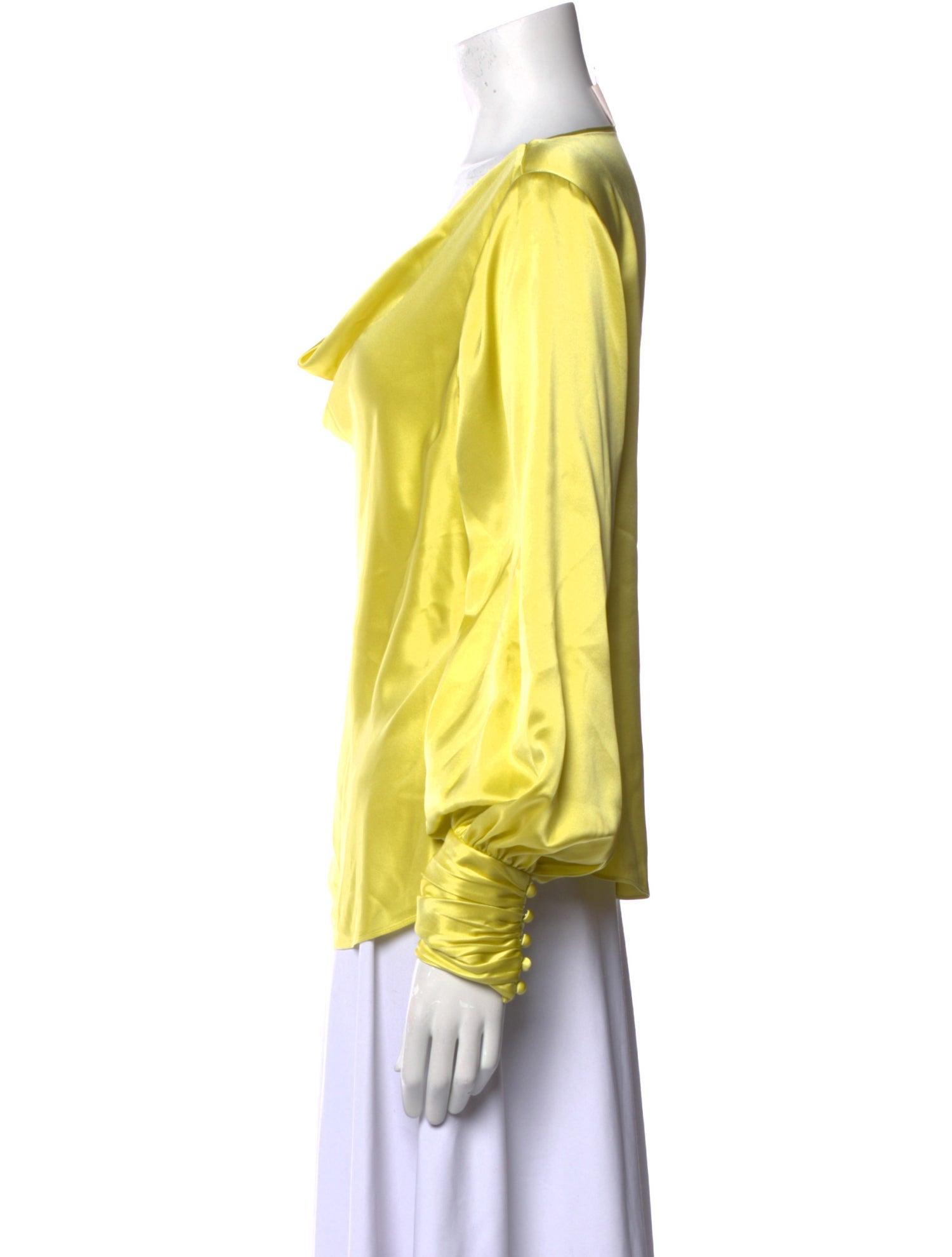 Cinq à Sept Silk Cowl Neck Blouse