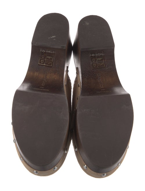 Cinq à Sept Suede Colorblock Pattern Mules