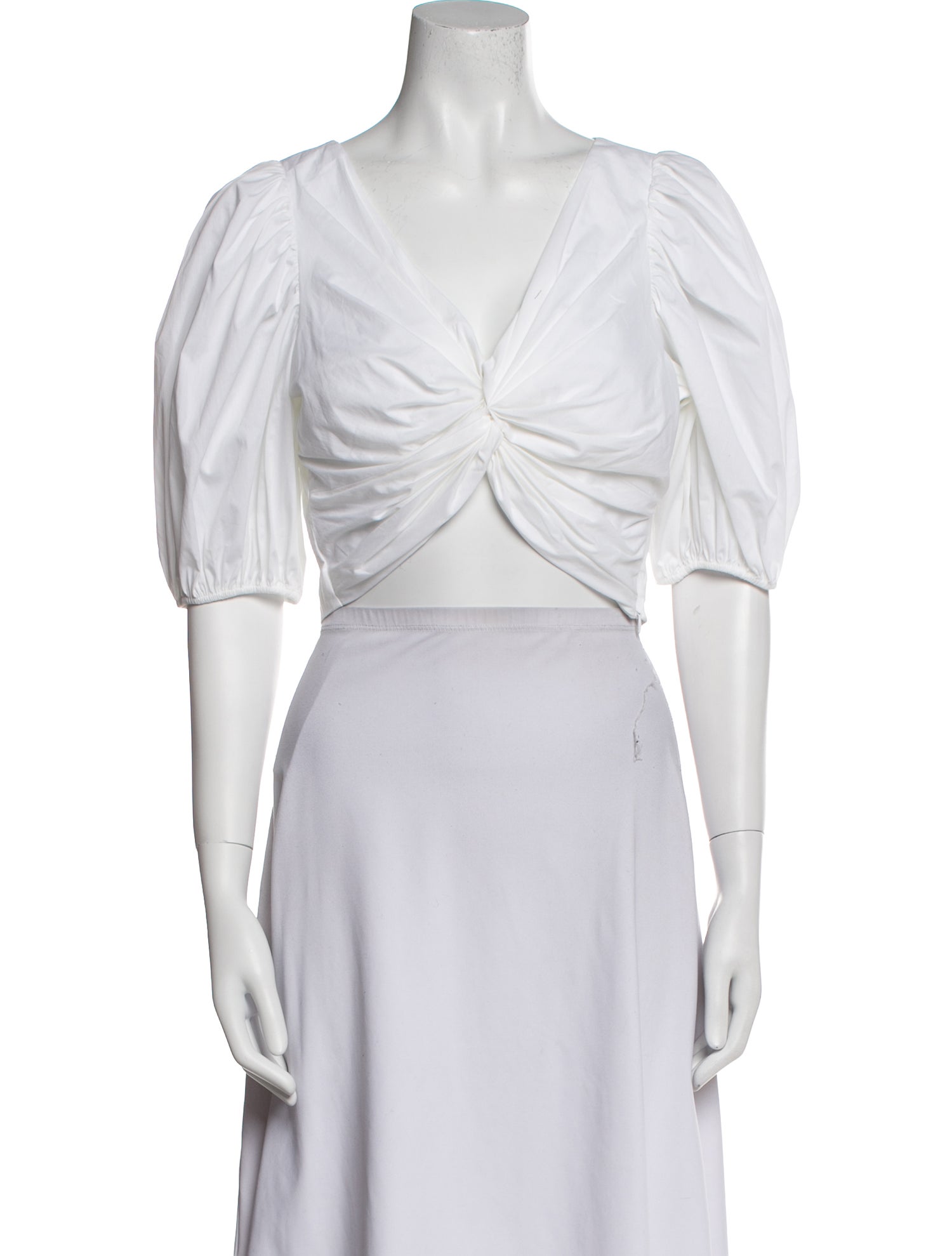 Cinq à Sept V-Neck Short Sleeve Crop Top w/ Tags