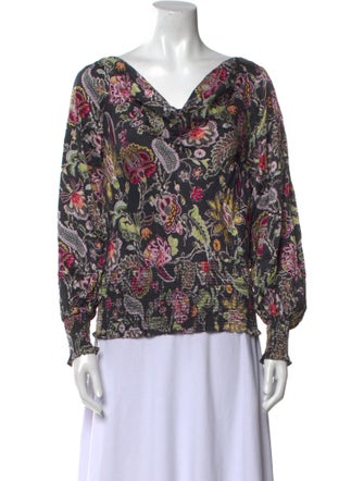 Cinq à Sept Silk Printed Blouse