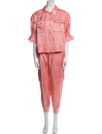 Cinq à Sept Silk Tracksuit