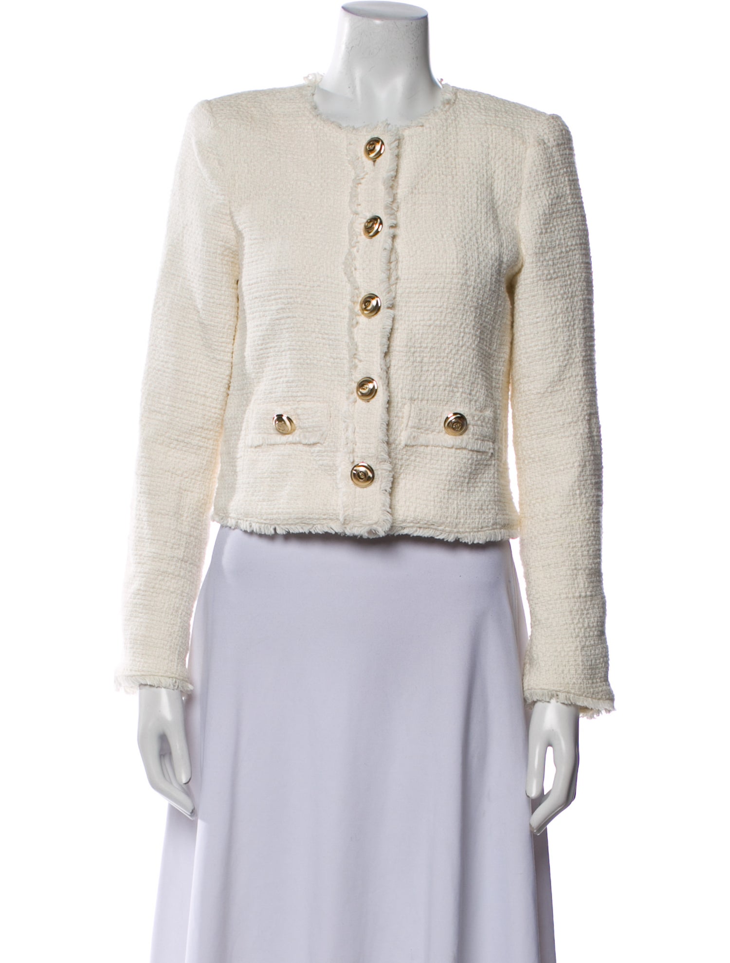 Cinq à Sept Tweed Pattern Evening Jacket