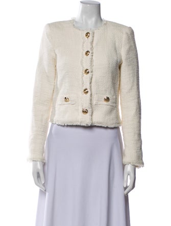 Cinq à Sept Tweed Pattern Evening Jacket