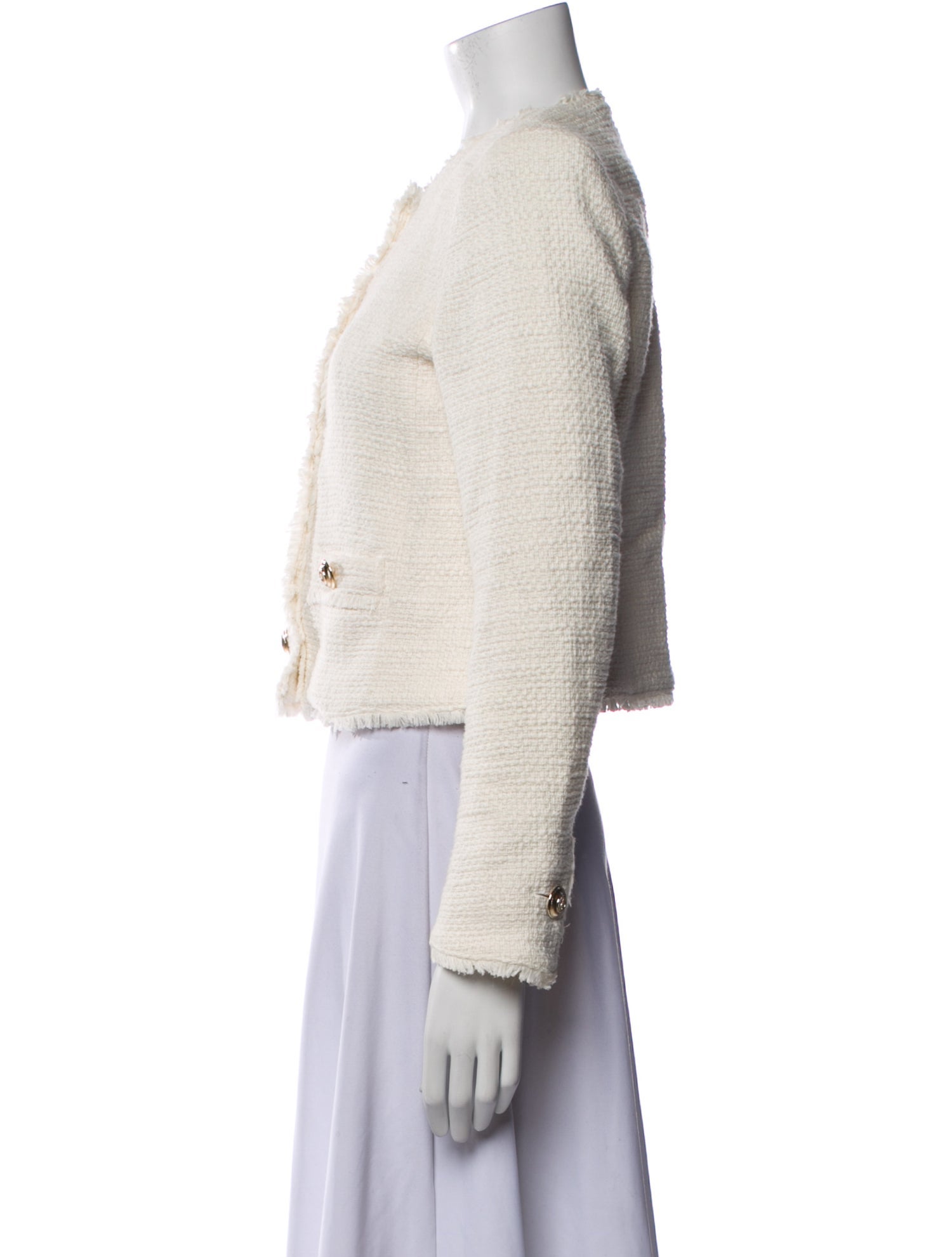 Cinq à Sept Tweed Pattern Evening Jacket