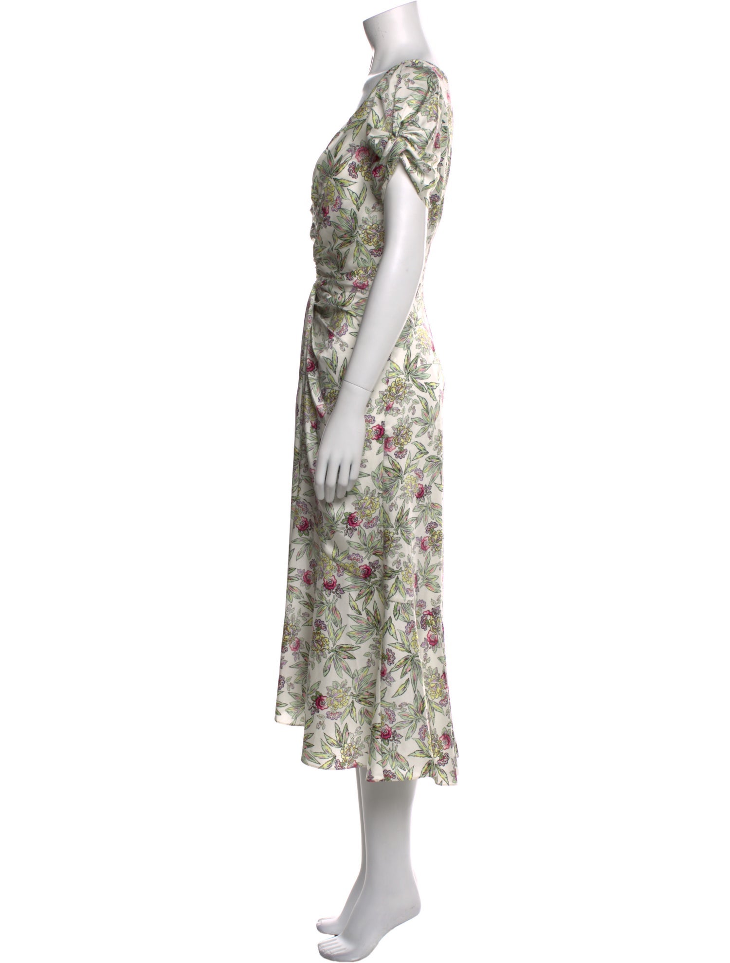 Cinq à Sept Floral Print Long Dress