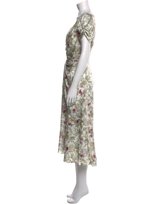 Cinq à Sept Floral Print Long Dress