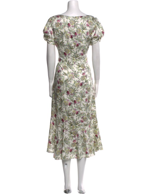 Cinq à Sept Floral Print Long Dress