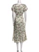 Cinq à Sept Floral Print Long Dress