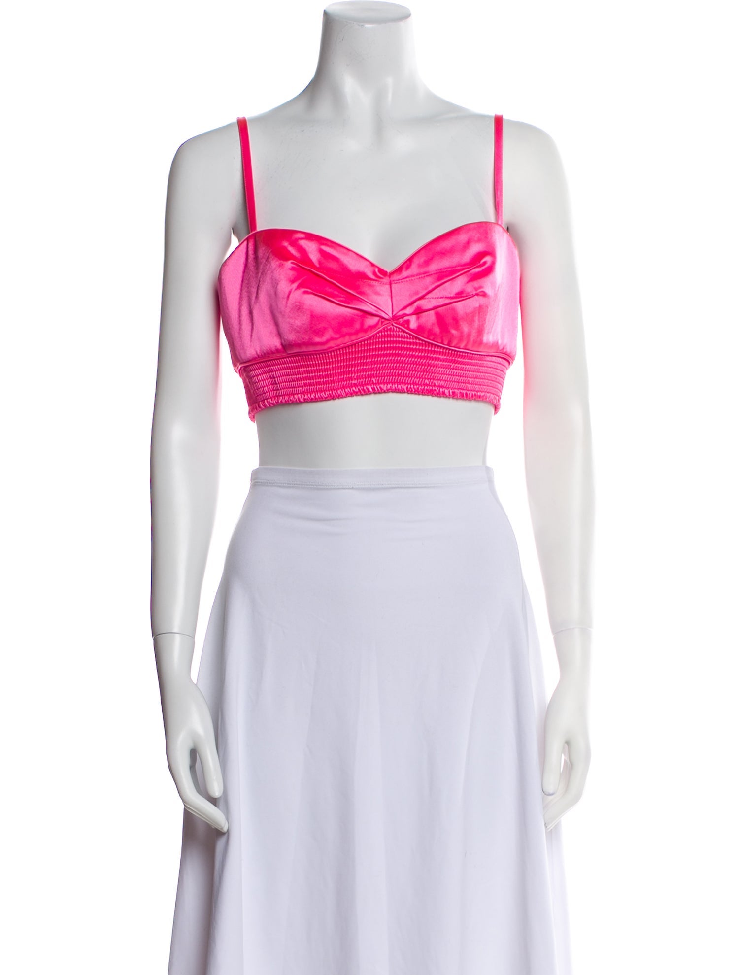 Cinq à Sept Square Neckline Sleeveless Crop Top w/ Tags